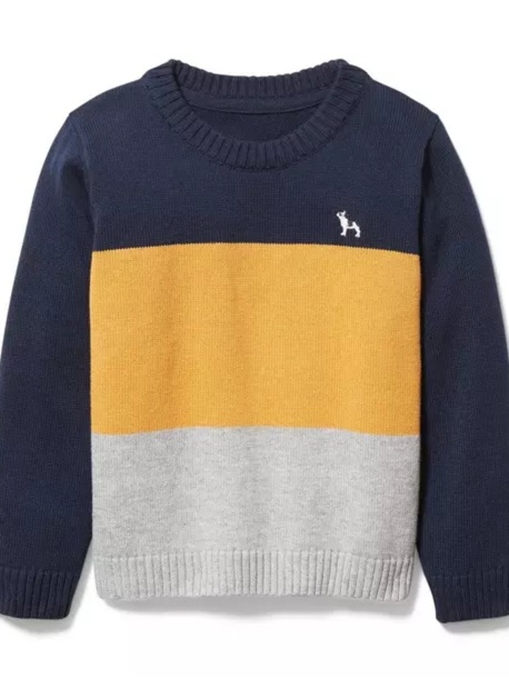 Janie and Jack boys color block sweater, size 3